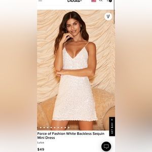 Lulus sequin mini dress